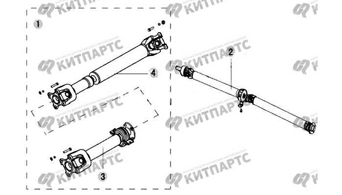 Вал карданный задний Great Wall Sailor