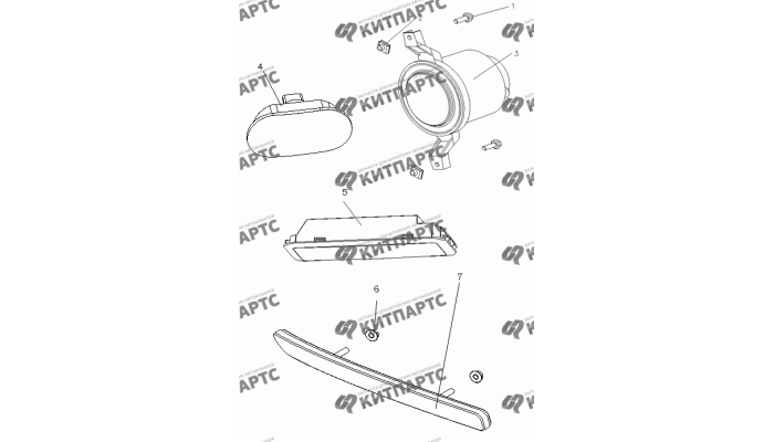 Фонари внешние Geely MK