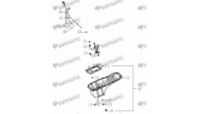 Поддон масляного картера Geely Otaka (CK)